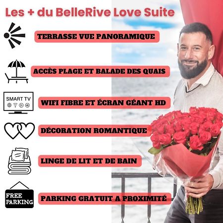 Bellerive Love Suite Magnifique Vue Lac 安菲翁·莱斯·班恩斯 外观 照片