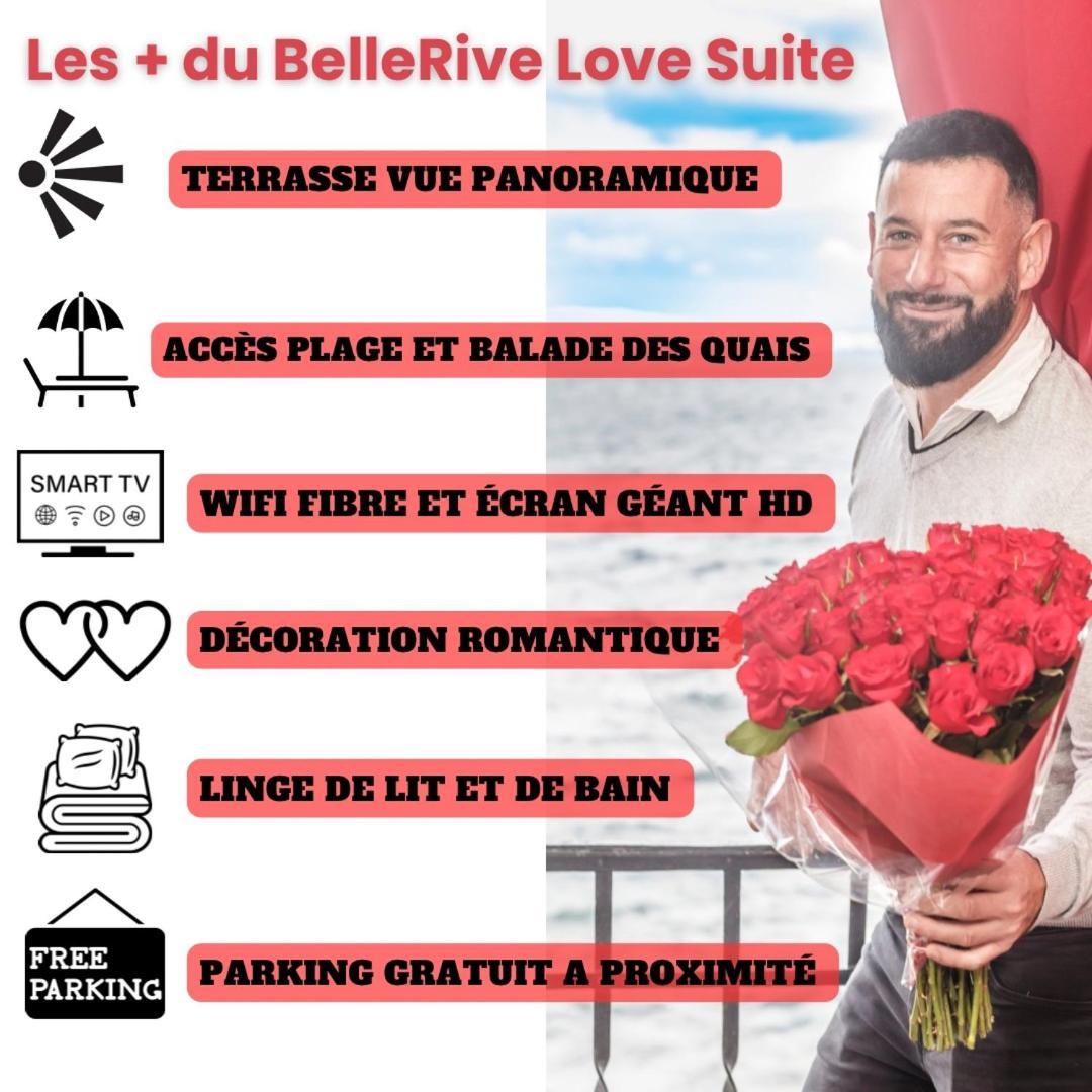 Bellerive Love Suite Magnifique Vue Lac 安菲翁·莱斯·班恩斯 外观 照片